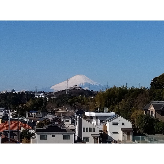 晴れた日は富士山が見えます